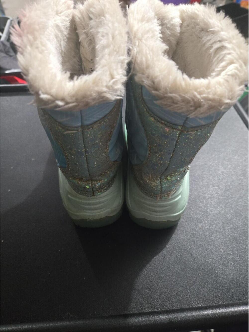 Disney Frozen Elsa & Anna Girls Glitter Winter Snow Boots Size 11Y - Picture 2 of 6